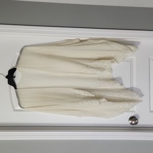 Off White Boho Kimono